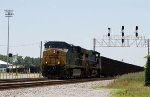 CSX 5320 leads train W086 past the new signals at DI